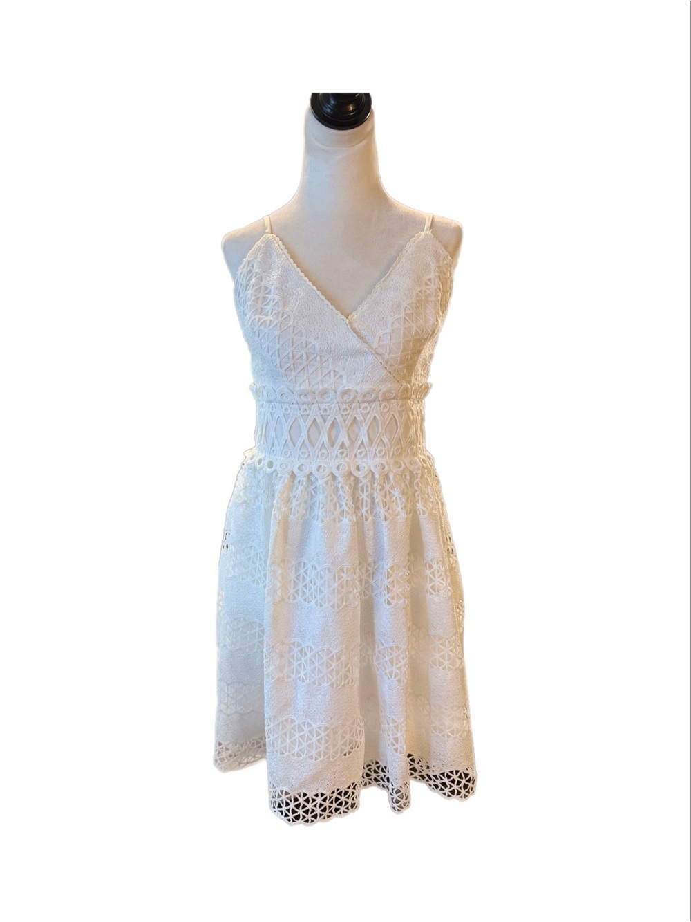 Guess White Lace Dress – Women's 4 – Sleeveless